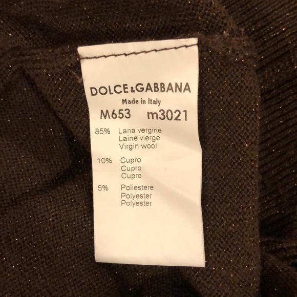 Dolce & Gabbana V Neck Wool Sweater Vest Size 48 - Picture 5 of 8
